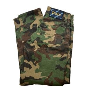 Polo Ralph Lauren Pants 8 Boy Camouflage Cargo Polo Branding Zip Fly  Streetwear
